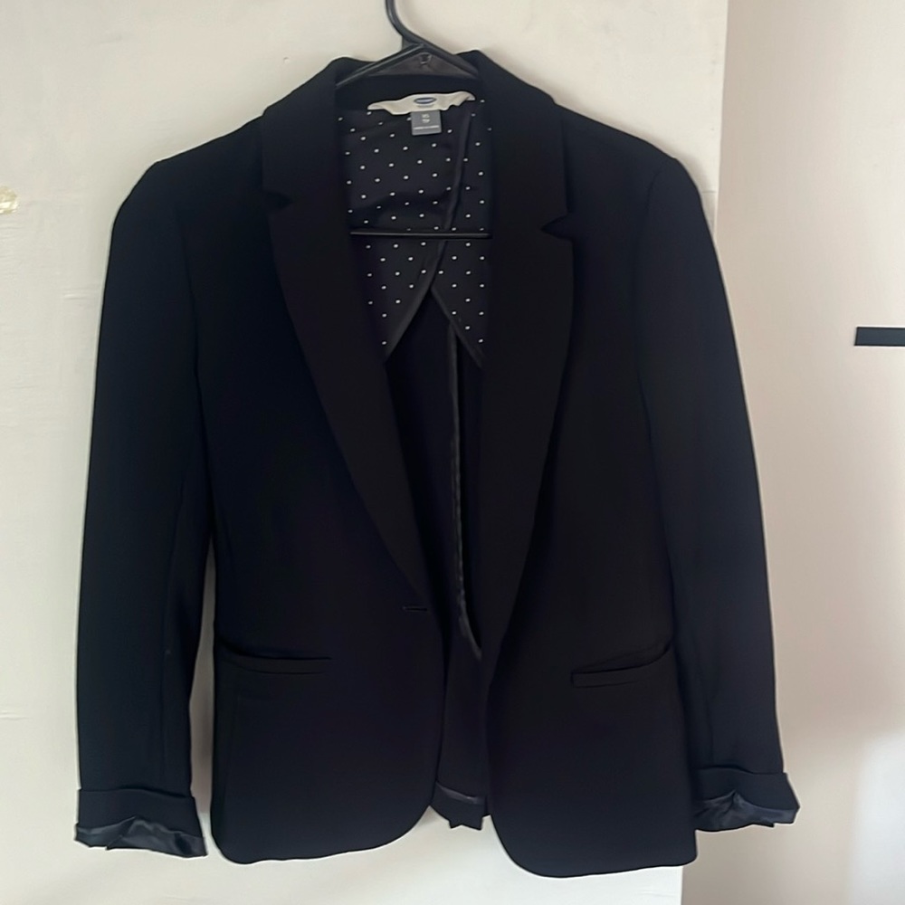 XS Black Blazer Old Navy